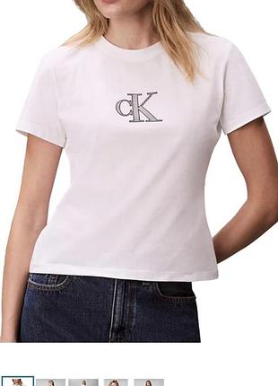 Футболка жіноча біла calvin klein