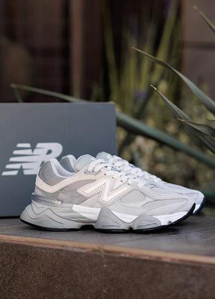 Кросівки new balance 9060 нью баланс замшеві сірі для активного відпочинку
