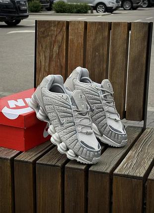 Кроссовки nike shox tl найк шокс тл летние светлые из сетчатого материала для мужчин