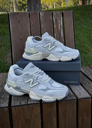 Кроссовки new balance 9060 нью баланс 9060 серые с сеткой для мужчин для повседневной носки