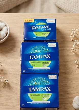 Гигиенические тампоны tampax compak super
набор тампонов с картонным аппликатором 58шт
