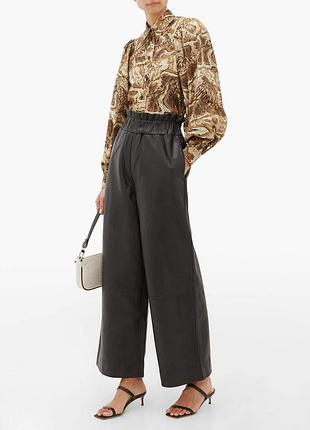 Ganni tigers eye blouse