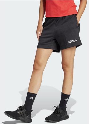 Женские черные шорты adidas essentials linear french terry xs