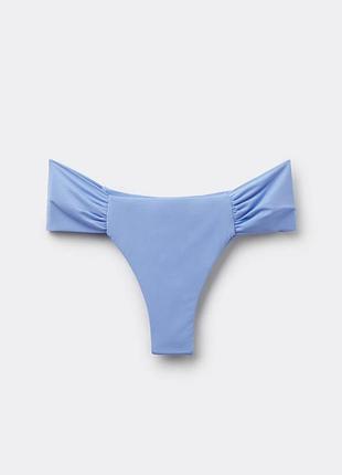 Calzedonia купальные трусы shiny satin light blue powder