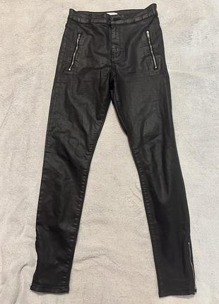 Брюки zara під шкіру