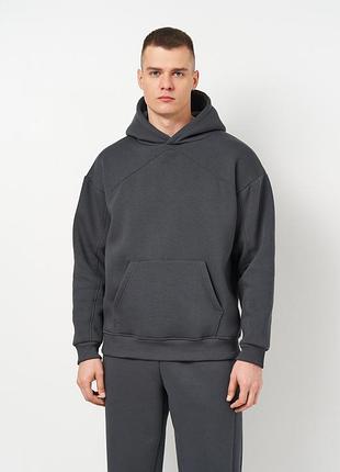 Худі чоловічий (тепле) 25/м615-14 темно-сірий s (2901000466385)