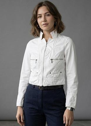 Вінтажний жіночий бавовняний жакет armani jeans 90s (розмір xs / eu 34