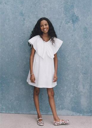 Zara сукня біла 140 8 9 10 років