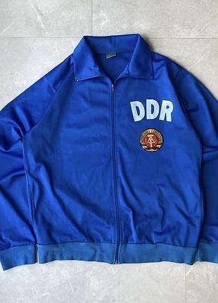 Вінтажний тректоп олімпійка німеччина фдр vintage east germany ddr tracktop jacket xl