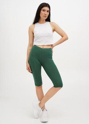 Капри женские хлопковые зеленые мальта 25/ж264/1-17 l