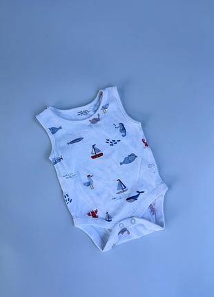 Літнє боді-майка в морському стилі від next baby