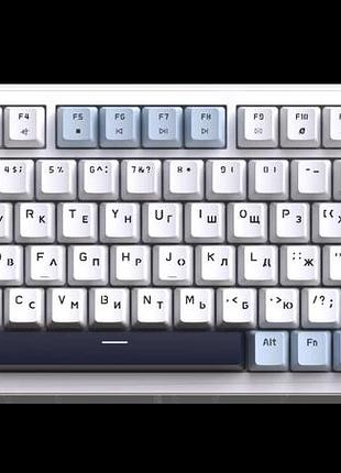 Дротова механічна клавіатура gamepro mk160 v2 warden qlab sakura white (mk160-v2-bl-qs)