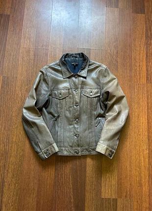Arma кожанка жіноча шкіряна куртка vintage distressed leather оригінал б у