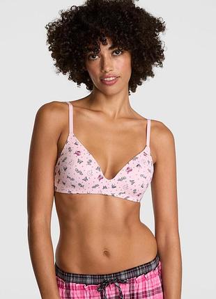 Бюстгальтер victoria's secret (333421356832) wear everywhere lightly lined wireless 80b рожевий