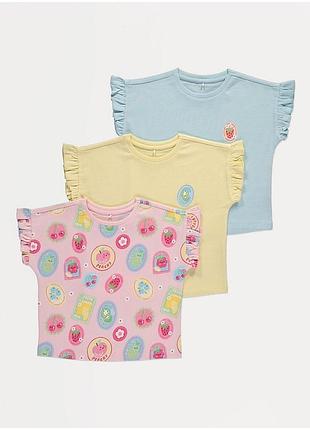 Футболки с коротким рукавом и оборками fruit stamp frill george 6022