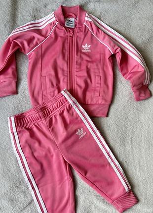 Костюм adidas adicilor sst рожевий для дівчинки