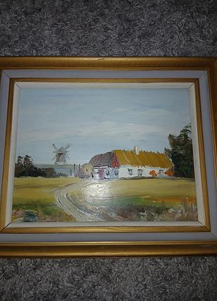 Картина  вінтаж  швеція 37×30см