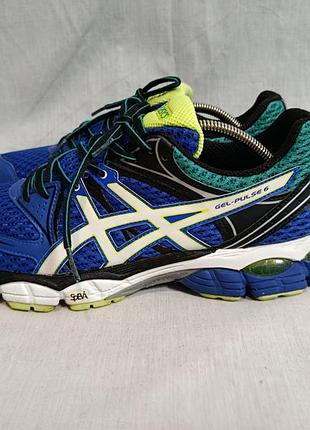Кросівки для бігу asics gel-pulse 6 синій/зелений розмір 43.5eu