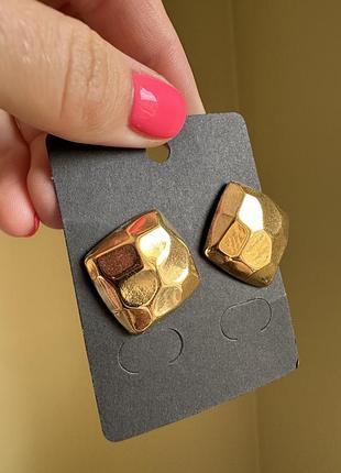 Серьги квадрат