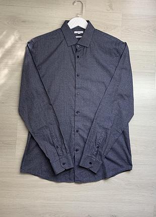 Чоловіча сорочка reiss преміальна базова стильна класична casual smart shirt довгий рукав розмір l xl / ua 50–52 ідеальний стан