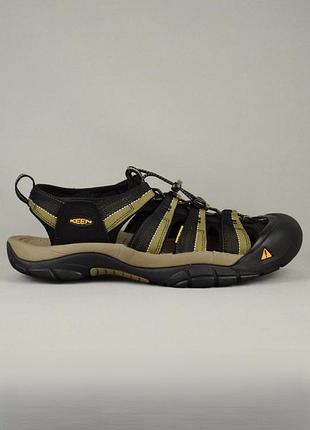 Keen newport h2 сандалии босоножки мужские трекинговые туристические текстильные летняя обувь черные хаки мексика 45-46 р/30 см salomon meindl teva