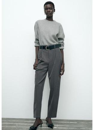 Жіночі брюки-керрот zara carrot fit 9929/234/922/size xs-s