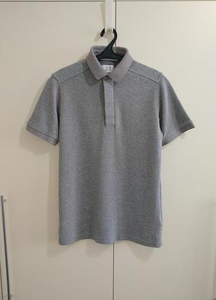 Футболка ad.m polo серый цвет hugo boss massimo dutti ralph lauren gant