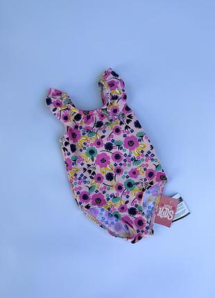 Новий яскравий суцільний купальник matalan у квітковий принт