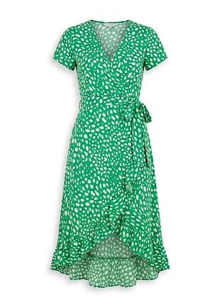 🍀элегантное платье на запах в трендовом зеленом цвете от musthaves by elja 🍀