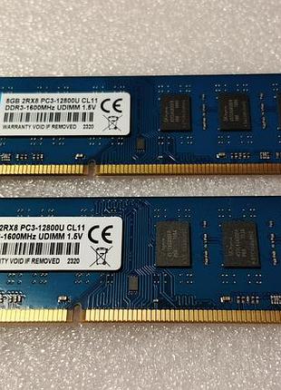 Оперативна пам'ять tecmiyo (sk hynix) ddr3-1600 mhz 2x8 gb (hmt41gu6dfr8a-pb) (новая)