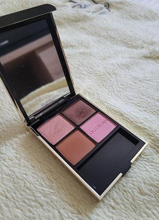Палетка тіней для повік guerlain ombre g eyeshadow quad 129 honey amber, 6 г