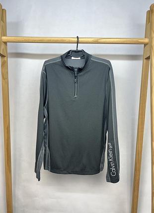 Calvin klein golf men's micro grid 1/2 zip кофта