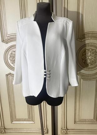 Піджак , жакет білий xl-xxl
