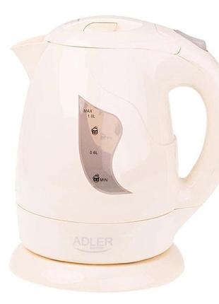 Электрочайник adler ad 08 1.0л beige uj-45
