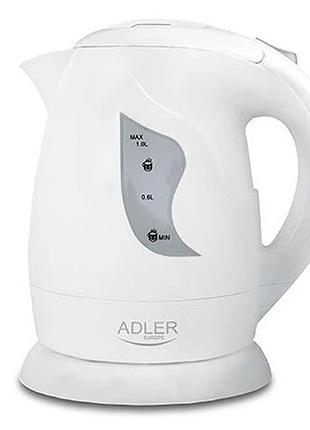 Электрочайник adler ad 08 1.0л white um-27