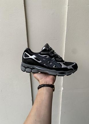 😍 жіночі кросівки asics gel-nyc graphite grey/black