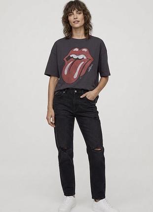 Футболка h&m the rolling stones distressed
