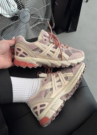 😍 жіночі кросівки asics gel-sonoma 15-50 white/peach fawn