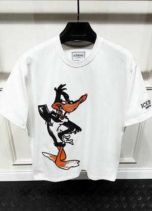 Iceberg looney tunes disney футболка мужская оверсайз белая