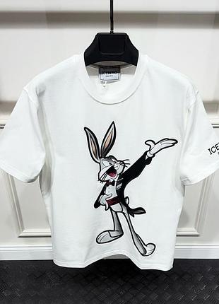 Брендовая мужская футболка iceberg looney tunes disney bugs bunny