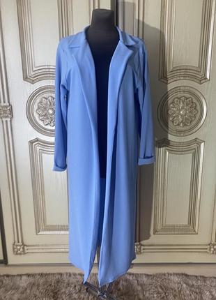 Кардиган , накидка голуба l-xl