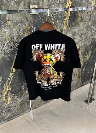 Off-white x kaws футболка мужская оверсайз