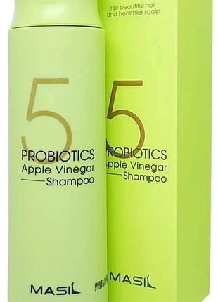 Шампунь з яблучним оцетом та пробіотиками masil 5 probiotics apple vinegar shampoo 150ml