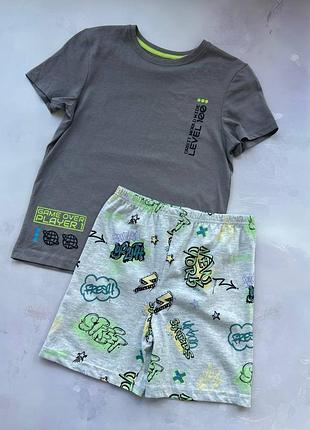 Пижама на мальчика летняя game over primark р.134 см (8-9 лет)