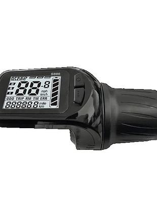 Дисплей с ручкой газа dn s886 lcd 24, 36, 48в (s886-k)