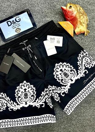 Шорты пляжные мужские dolce gabbana черные