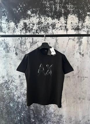 Armani футболка мужская чёрная оригинал оверсайз