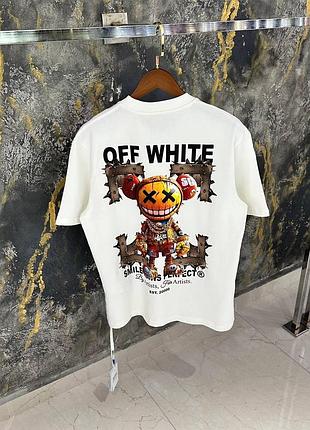 Off-white x kaws футболка мужская оверсайз
