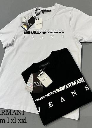 Брендовая мужская футболка armani
