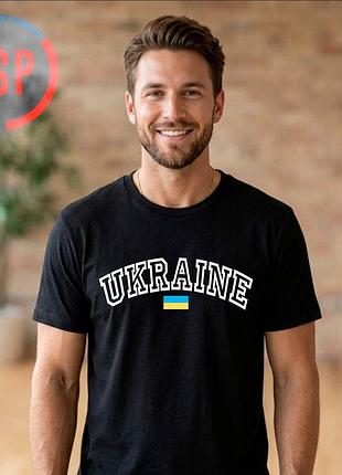 Футболка украин», ukraine, с флагом украины, печать на заказ за 1 день. xl